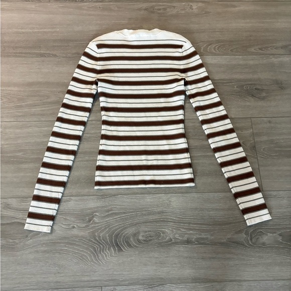 Frame Striped Ribbed Knit Sweater - Picture 2 of 3